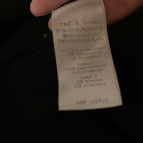 Authentic Rag & Bone top with real leather accents - Picture 5 of 5